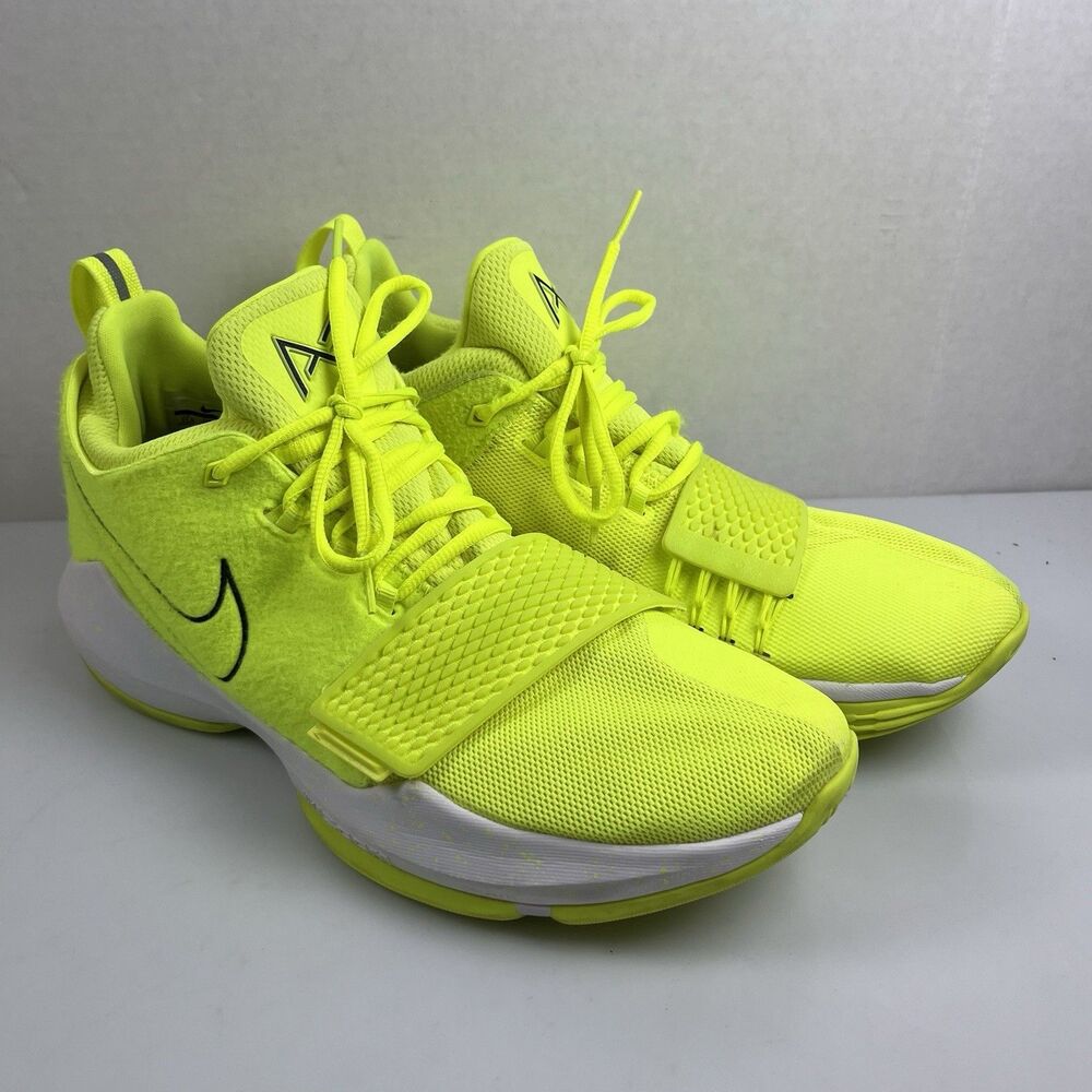 Nike PG 1 Volt Tennis Ball Paul George Basketball Shoes  876627-700 Mens 11.5